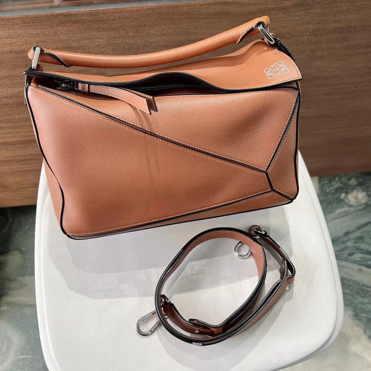 Loewe medium caramel puzzle bag