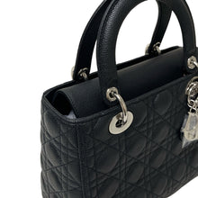 Load image into Gallery viewer, Lady Dior black caviar medium, silver hdw 2022
