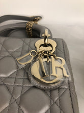 Load image into Gallery viewer, Lady Dior mini pearl grey, gold hdw
