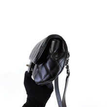 Load image into Gallery viewer, Chanel black lambskin uniform bumbag, silver hdw
