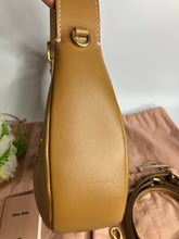 Load image into Gallery viewer, Mui mui leather wander bag, gold tone hdw
