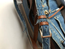 Load image into Gallery viewer, Valentino Joylock denim runway large bag
