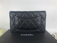 Load image into Gallery viewer, Chanel chip black caviar wallet on chain woc, gold hdw
