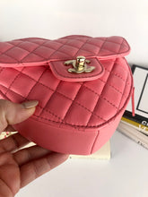 Load image into Gallery viewer, Chanel 22s large cc in love pink lambskin heart bag, gold hdw
