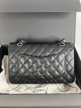 Load image into Gallery viewer, Chanel Black caviar small classic flap, silver hdw
