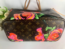 Load image into Gallery viewer, Louis Vuitton Rare Stephen Sprouse neverfull MM roses
