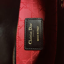 Load image into Gallery viewer, Lady Dior small black lambskin with gold hdw
