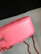 Load image into Gallery viewer, Chanel Pink 22s CC in love lambskin large heart bag
