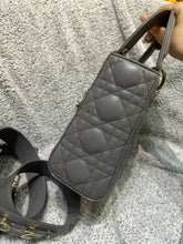 Load image into Gallery viewer, Lady Dior small grey, with gold hdw
