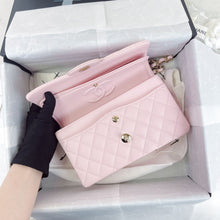 Load image into Gallery viewer, Chanel small 22s pink caviar classic flap, light gold hdw
