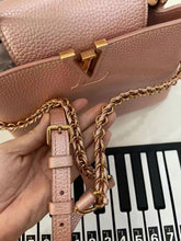 Load image into Gallery viewer, Louis Vuitton pink pearl capucines BB in taurillon leather
