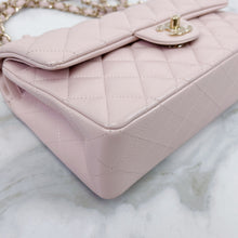 Load image into Gallery viewer, Chanel 21c small light pink caviar classic flap, light gold hdw
