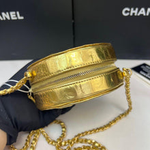 Load image into Gallery viewer, Chanel 19A Egyptian collection gold round bag
