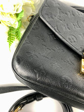 Load image into Gallery viewer, Louis Vuitton black empriente leather pochette metis, gold hdw
