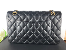 Load image into Gallery viewer, Chanel 31 series black lambskin medium flap, gold hdw
