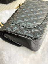 Load image into Gallery viewer, Chanel 29 series black caviar small classic flap, gold hdw
