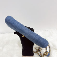 Load image into Gallery viewer, Changel pearl crush woc denim 22c with box, dust bag, chip
