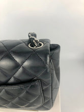 Load image into Gallery viewer, Chanel 19 series charcoal grey mini lambskin, silver hdw
