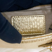 Load image into Gallery viewer, Lady Dior gold snakeskin mini, gold hdw
