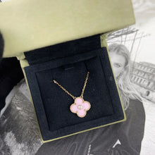 Load image into Gallery viewer, Van Cleef &amp; Arpels (VCA) 2015 limited edition pink porcelain pendant with diamond, rose gold.
