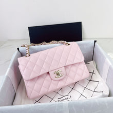 Load image into Gallery viewer, Chanel small 22s pink caviar classic flap, light gold hdw
