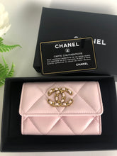 Load image into Gallery viewer, Chanel 22p light pink XL card holder
