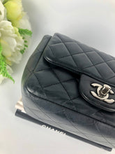 Load image into Gallery viewer, Chanel 19 series charcoal grey mini lambskin, silver hdw
