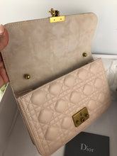 Load image into Gallery viewer, Dior cannage dioraddict in beige, with gold brass hdw
