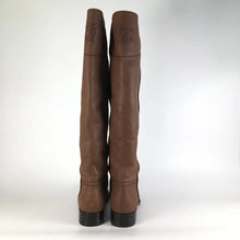 Load image into Gallery viewer, Chanel brown leather riding boots size 41.5
