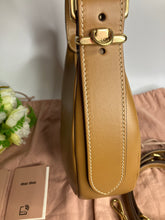 Load image into Gallery viewer, Mui mui leather wander bag, gold tone hdw
