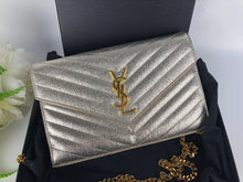 Load image into Gallery viewer, YSL Cassandre woc wallet on chain with gold hdw, medium 22cm
