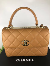 Load image into Gallery viewer, Chanel caramel trendy, gold hdw
