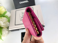 Load image into Gallery viewer, Chanel pink caviar vintage key holder
