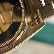 Load image into Gallery viewer, Rare Vintage Rolex Day-Date 18048 36mm 18K Yellow Gold Diamond Champagne Dial Watch
