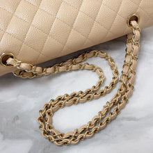 Load image into Gallery viewer, Chanel beige medium caviar, gold hdw
