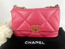 Load image into Gallery viewer, Chanel 19 dark pink small lambskin
