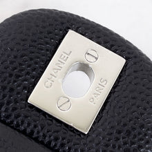 Load image into Gallery viewer, Chanel black caviar timeless clutch, silver hdw, 18 series
