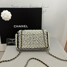 Load image into Gallery viewer, Chanel 19s mini pearl rectangular flap
