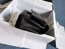 Load image into Gallery viewer, Chanel black caviar medium classic double flap, silver hdw
