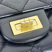 Load image into Gallery viewer, Chanel reissue navy, with gold hdw 28cm
