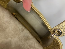 Load image into Gallery viewer, Lady Dior gold snakeskin mini, gold hdw
