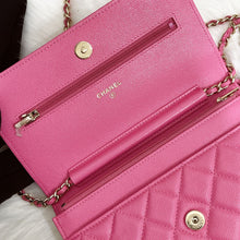 Load image into Gallery viewer, Chanel Barbie pink caviar woc, chip
