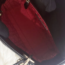 Load image into Gallery viewer, Lady Dior black mini, gold hdw.
