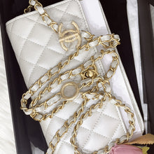 Load image into Gallery viewer, Chanel pearl wallet on chain (WOC) with gold hdw
