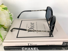 Load image into Gallery viewer, Chanel black chain link sunglasses
