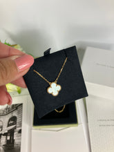 Load image into Gallery viewer, Van Cleef &amp; Arpels (VCA) vintage Alhambra 18k gold pendant, white mother of pearl (MOP)
