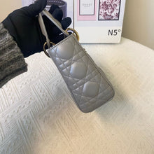 Load image into Gallery viewer, Lady Dior Mini Pearl Grey, with gold hdw
