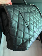 Load image into Gallery viewer, Chanel Black caviar medium coco handle, ruthenium hdw
