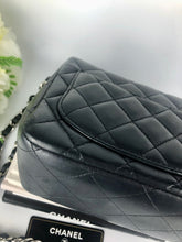 Load image into Gallery viewer, Chanel 19 series charcoal grey mini lambskin, silver hdw
