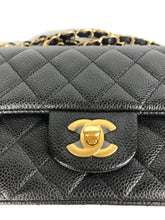 Load image into Gallery viewer, Chanel black caviar mini, gold hdw full set 20 series
